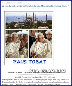 Paus seks masuk islam voa2